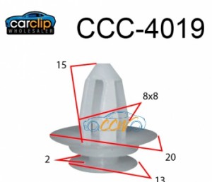 CCC-4019 Body Trim & Mould Clips 25pcs
